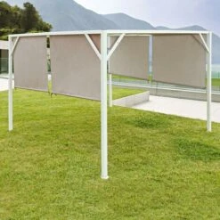 Telo Di Ricambio Per Gazebo Cipro 3 X 3 Mt Copertura In Poliestere Pergolato Moderno -Vendite VIDAXL 100251405 4