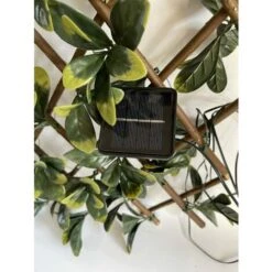 Siepe Artificiale Pitosforo, Grigliato Estensibile UVR 100x200 Cm, 120 Led Ad Energia Solare -Vendite VIDAXL 100275011 4