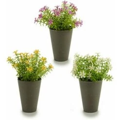 Pianta Decorativa Fiore Plastica 12 X 19 X 12 Cm (12 Unità) -Vendite VIDAXL 100313462 2