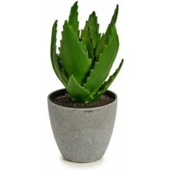 Pianta Decorativa Aloe Vera 14 X 21 X 14 Cm Grigio Verde Plastica (6 Unità) -Vendite VIDAXL 100315585 2