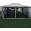 4 ZANZARIERE LATERALI DI RICAMBIO 3X4 PER GAZEBO DA GIARDINO