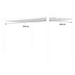 Telo Del Tetto, Colore: Ecru, Per Pergolato, Dimensioni: 3x4m, Modello: Condate - Telo Di Ricambio Per Pergola, Telo Sostitutivo -Vendite VIDAXL 12662661 5