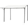 Outsunny Pergola Da Giardino In Acciaio Con Copertura In Tessuto Beige 300x250cm