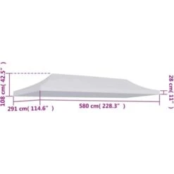 Tetto Per Tendone Per Feste 3x6 M Bianco VidaXL -Vendite VIDAXL 18805632 3