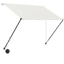 Tenda Da Sole Retrattile Con LED 100x150 Cm Crema VidaXL -Vendite VIDAXL 18898947 4