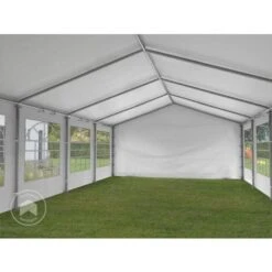 Tendone Per Feste Gazebo 4x8 M Bianco PE 350 N Impermeabile Protezione UV Tenda Giardino Sagre Eventi Mercati Esterno 9 Tendone Per Feste Gazebo 4x8 M Bianco PE 350 N Impermeabile Protezione UV Tenda Giardino Sagre Eventi Mercati Esterno -Vendite VIDAXL 19762224 5