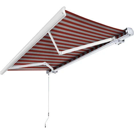NEMAXX Tenda A Cassonetto Tenda Da Sole Elettrica A Cassonetto Completa Con Led, Tenda Da Sole Beige-arancione, Cassonetto Bianco, Radiocomando, Impermeabile 350x300 Cm (3,5x3m) 3 NEMAXX Tenda A Cassonetto Tenda Da Sole Elettrica A Cassonetto Completa Con Led, Tenda Da Sole Beige-arancione, Cassonetto Bianco, Radiocomando, Impermeabile 350x300 Cm (3,5x3m) - immagine 3