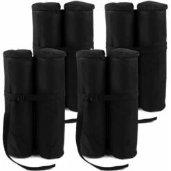 Deuba Zavorre Per Gazebo Set Di 4 Elementi 2 Sacchi Ciascuno Riempibili Peso Per Tenda Base Per Padiglione Giardino Esterno Sacchi Per Gazzebo -Vendite VIDAXL 22108825 4