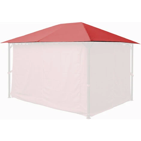 Tetto Di Ricambio Per Gazebo Da Giardino 3x4m Rosso-arancio 4 Tetto Di Ricambio Per Gazebo Da Giardino 3x4m Rosso-arancio - immagine 4