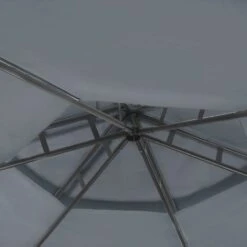 Gazebo Da Giardino Esagonale Acciaio E Tessuto Grigio Protezione Solare Portel 9 Gazebo Da Giardino Esagonale Acciaio E Tessuto Grigio Protezione Solare Portel -Vendite VIDAXL 23753986 5