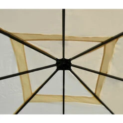 Telo Di Ricambio Copertura Tetto Per Gazebo Cadice Poliestere 4x4m Avorio -Vendite VIDAXL 24735340 4