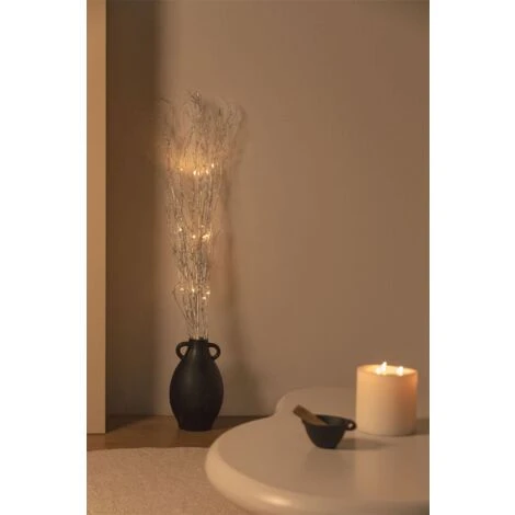 SKLUM Rami Di Bambù Con Luci LED Baze Grigio Argento 3 SKLUM Rami Di Bambù Con Luci LED Baze Grigio Argento - immagine 3