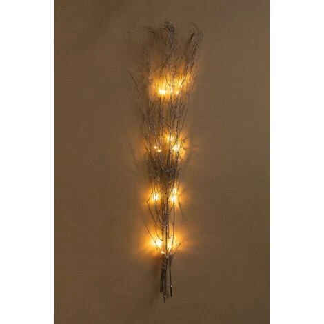 SKLUM Rami Di Bambù Con Luci LED Baze Grigio Argento 5 SKLUM Rami Di Bambù Con Luci LED Baze Grigio Argento - immagine 5