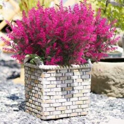 8 Mazzi Di Fiori Artificiali, Piante Da Esterno Finte, Fiori Di Lavanda UV Artificiali, Arbusti Di Plastica, Ornamenti Per Interni Ed Esterni (viola) -Vendite VIDAXL 27831550 5