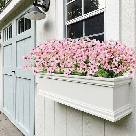 10 Bundles Fiori Artificiali Da Esterno Resistenti Ai Raggi UV No Dissolvenza Fiori Viola Finti Per Interni Piante Pensili Da Esterno Giardino Patio Portico Finestra Scatola Matrimonio Casa Fattoria D 5 10 Bundles Fiori Artificiali Da Esterno Resistenti Ai Raggi UV No Dissolvenza Fiori Viola Finti Per Interni Piante Pensili Da Esterno Giardino Patio Portico Finestra Scatola Matrimonio Casa Fattoria D - immagine 5