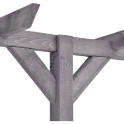 Pergolato Da Giardino Grigio 400x40x205 Cm In Pino Impregnato VidaXL -Vendite VIDAXL 27989156 4