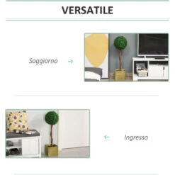 Outsunny Alberello Bosso Artificiale Con Vaso Pianta Finta Altezza 87cm -Vendite VIDAXL 28833918 4