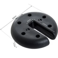 Outsunny Base Per Gazebo 4 Pezzi Riempito Con Cemento 2.3kg, 20x4.5cm 8 Outsunny Base Per Gazebo 4 Pezzi Riempito Con Cemento 2.3kg, 20x4.5cm -Vendite VIDAXL 28945606 4