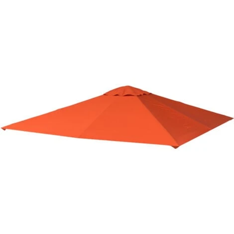 Outsunny Tetto Di Ricambio Per Gazebo 3x3m In Poliestere Impermeabile Anti-UV, Arancione 1 Outsunny Tetto Di Ricambio Per Gazebo 3x3m In Poliestere Impermeabile Anti-UV, Arancione