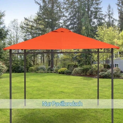 Outsunny Tetto Di Ricambio Per Gazebo 3x3m In Poliestere Impermeabile Anti-UV, Arancione 3 Outsunny Tetto Di Ricambio Per Gazebo 3x3m In Poliestere Impermeabile Anti-UV, Arancione - immagine 3