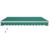 Outsunny Tenda Da Sole A Manovella Copertura Impermeabile 400x250cm Verde