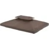 Outsunny Tetto Sostitutivo Per Gazebo, Caffè, 3x4m