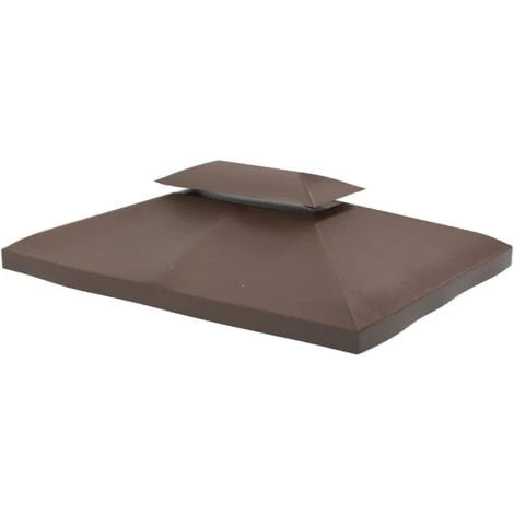 Outsunny Tetto Sostitutivo Per Gazebo, Caffè, 3x4m 1 Outsunny Tetto Sostitutivo Per Gazebo, Caffè, 3x4m