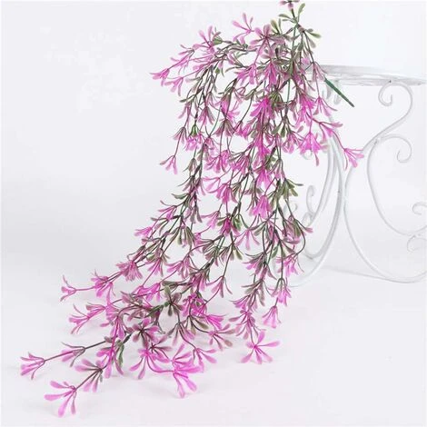 2 Pezzi Faux Ivy Pianta Di Edera Artificiale Ivy Fall Foglia Di Edera Artificiale Decorazioni Di Nozze Falsi Glicine Decorazioni Per Feste In Giardino - Rosso 2 2 Pezzi Faux Ivy Pianta Di Edera Artificiale Ivy Fall Foglia Di Edera Artificiale Decorazioni Di Nozze Falsi Glicine Decorazioni Per Feste In Giardino - Rosso - immagine 2