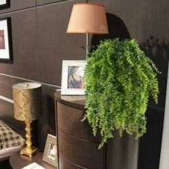 Fern Piante Artificiali Piante Pensili Piante Verdi Artificiali Piante Di Plastica Per Balcone Esterno Matrimonio In Vaso Decorazione Da Giardino 2 Pezzi -Vendite VIDAXL 31025679 5