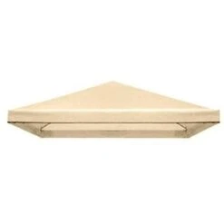 TELO PER GAZEBO 3X3 COPERTURA TOP TELO DI RICAMBIO CON BORDO ECRU BEIGE 17763/1