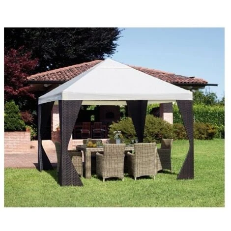 TELO PER GAZEBO 3X3 COPERTURA TOP TELO DI RICAMBIO CON BORDO ECRU BEIGE 17763/1 3 TELO PER GAZEBO 3X3 COPERTURA TOP TELO DI RICAMBIO CON BORDO ECRU BEIGE 17763/1 - immagine 3