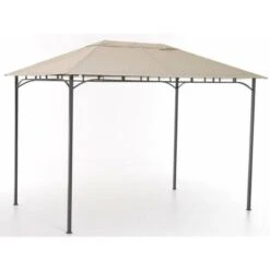 BELLISSIMO GAZEBO RODI MISURA 3X2 IN METALLO PALO 40X40 COLORE BEIGE