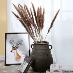 SOEKAVIA 30 Pezzi Erba Di Pampa, Bouquet Di Fiori Secchi Di Pampa Naturale Da 45 Cm Per Vasi, Decorazione Boho Camera Da Letto Soggiorno Casa, Decorazione Da Tavola Fotografia Di Matrimonio -Vendite VIDAXL 35821396 5