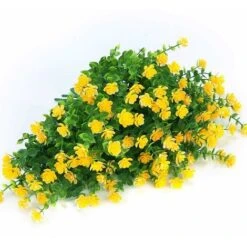 SOEKAVIA Fiori Finti Artificiali Per Esterni, Verde In Plastica Artistica Per Fioriere Da Appendere All'aperto Per Interni Home Office Decorazioni Per La Fattoria Di Nozze 8 Pezzi Giallo -Vendite VIDAXL 35821404 4