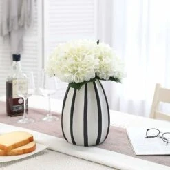 SOEKAVIA Fiore Di Ortensia Artificiale, 5 Pezzi Di Bouquet Di Ortensie Con Testa Da 6,3 Pollici A Stelo Lungo In Seta Per Matrimonio, Casa, Hotel, Decorazioni Per Feste, Composizioni Floreali (bianco) -Vendite VIDAXL 36034396 3