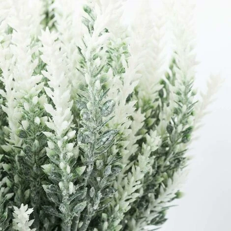 SOEKAVIA Fiori Di Lavanda Artificiali Piante Finte Con Bouquet Da Sposa In Plastica Finta Per Centrotavola Casa Cucina Giardino Arredamento Casa Colonica 10 Pezzi Bianco 2 SOEKAVIA Fiori Di Lavanda Artificiali Piante Finte Con Bouquet Da Sposa In Plastica Finta Per Centrotavola Casa Cucina Giardino Arredamento Casa Colonica 10 Pezzi Bianco - immagine 2
