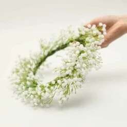 SOEKAVIA Neonati Respiro Artificiale Bouquet Finto Gypsophila Fiore Sfuso In Bianco Per Ghirlanda Di Nozze Decorazione Per Giardino Per Feste A Casa 8 Pezzi -Vendite VIDAXL 36224029 4