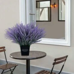 SOEKAVIA Fiori Artificiali Lavanda Bouquet Colorato Floccato Fai Da Te Decorativo Giardino In Vaso Design Simulazione Fiore Matrimonio Giardino Mobili Per Ufficio Decorazione 10 Pezzi Viola -Vendite VIDAXL 36224258 4