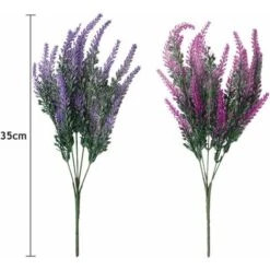 SOEKAVIA 6 Pezzi Fiori Di Lavanda Artificiale, Fiori Viola Di Lavanda Artificiale, Fiori Di Lavanda Finti Pianta Di Lavanda Artificiale, Decorazione Di Fiori Artificiali Per Giardino Di Nozze Fai Da T -Vendite VIDAXL 36293741 3