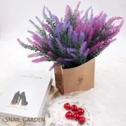 SOEKAVIA 6 Pezzi Fiori Di Lavanda Artificiale, Fiori Viola Di Lavanda Artificiale, Fiori Di Lavanda Finti Pianta Di Lavanda Artificiale, Decorazione Di Fiori Artificiali Per Giardino Di Nozze Fai Da T -Vendite VIDAXL 36293741 5