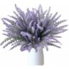 SOEKAVIA 8 Bundles Bellissimo Bouquet Viola Lavanda Piante Artificiali Decorative Fiori Artificiali Fiori Di Simulazione Reali Per Camera Da Letto Overtop Davanzale Tributi Floreali