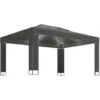 Gazebo Con Stringa Di Luci LED Antracite 3x4 M VidaXL