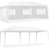 COSTWAY Gazebo Da Giardino 6 X 3 M, Tendone Per Feste Con 4 Pareti Rimovibili, Con Borsa Di Trasporto, Impermeabile Protezione UV, Per Matrimonio Eventi E Barbecue