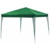 Gazebo Smontabile Quadrato 300x300cm Con Telo In Poliestere - Verde