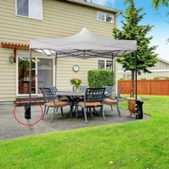 Rebecca Mobili 4 Pz Pesi Gazebo Sacchi Da Riempire Per Tende Neri 48x22,5 -Vendite VIDAXL 49978793 4