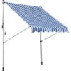 Outsunny Tenda Da Sole Da Esterno A Rullo Con Manovella, Altezza E Angolazione Regolabile, 200x150cm