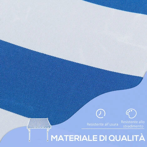 Outsunny Tenda Da Sole Da Esterno A Rullo Con Manovella, Altezza E Angolazione Regolabile, 200x150cm 5 Outsunny Tenda Da Sole Da Esterno A Rullo Con Manovella, Altezza E Angolazione Regolabile, 200x150cm - immagine 5