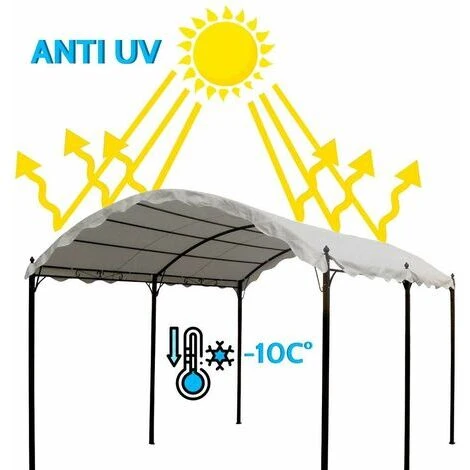 Telo Ricambio 3x4 Gazebo Onda Sostitutivo Copertura Uv 2 Telo Ricambio 3x4 Gazebo Onda Sostitutivo Copertura Uv - immagine 2