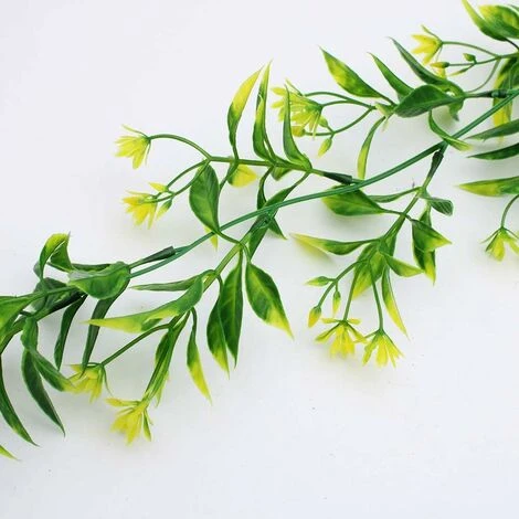 Piante Pendenti Verdi Artificiali Di 2 Pezzi Di Edera Artificiale Per Feste, Matrimoni, Cucina, Giardino, Decorazioni Per Ufficio Giallo 4 Piante Pendenti Verdi Artificiali Di 2 Pezzi Di Edera Artificiale Per Feste, Matrimoni, Cucina, Giardino, Decorazioni Per Ufficio Giallo - immagine 4