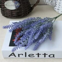 4 Pezzi Di Fiori Artificiali Lavanda Artificiale 5 Teste Simulazione Fiore Mazzo Fiori Finti Bouquet Di Decorazioni Per Matrimoni Per Feste In Giardino In Casa - Viola -Vendite VIDAXL 52010687 3